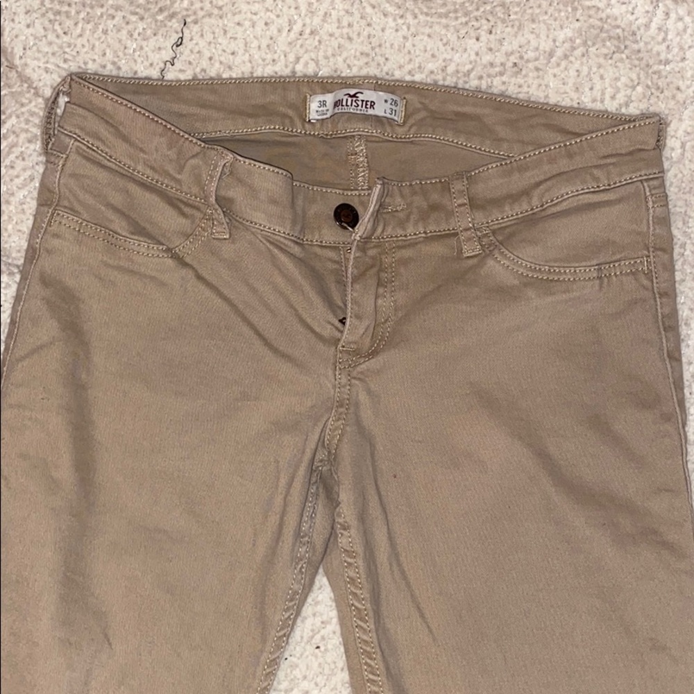 Size 3 Kaki Hollister pants